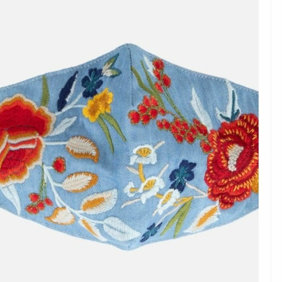 Johnny Was Accessories - NWT JOHNNY WAS EMBROIDERED MASK!!